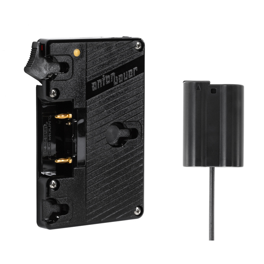 Gold Mount to Nikon (D500, D610, D750, D800, D7000, D7100, D7200, D7500, Z6, Z7) Faux Battery